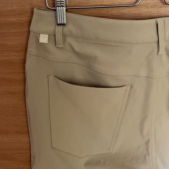 Lululemon ABC Pant Slim men's 32X32 Warpstreme tan activewear casual pockets - Picture 4 of 5